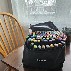 Ultimate 120 Color Marker Set - Best Valentine’s Gift for Artists! ✨